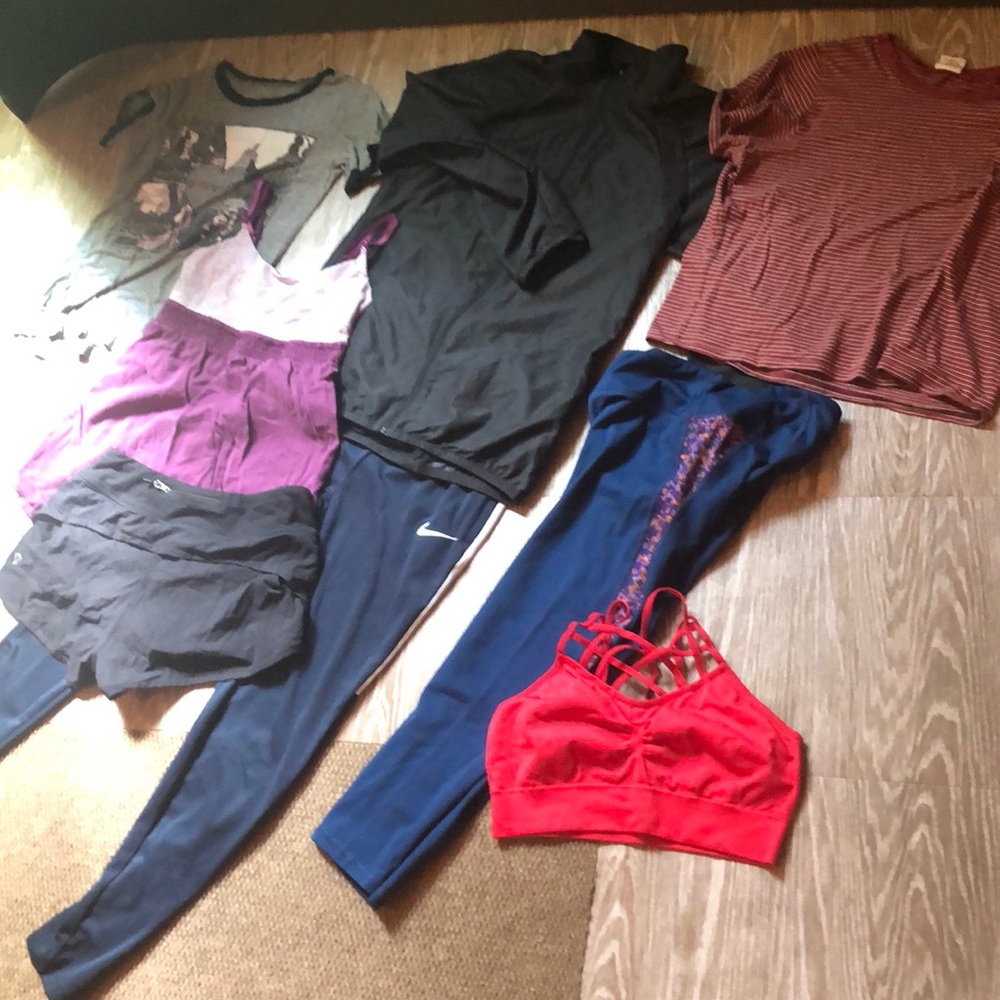 8 pc lot XS teen athletic bundle lululemon Nike